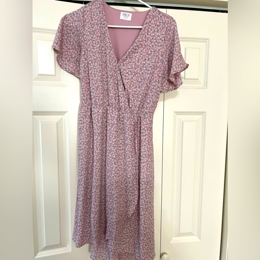 Floral dress.